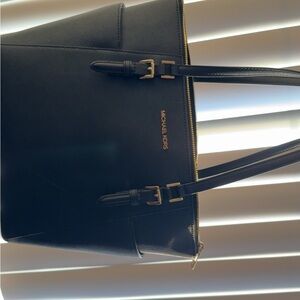 Michael Kors Black Leather Tote